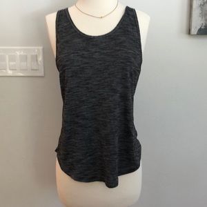 LULU LEMON 🍋 gray black workout tank top